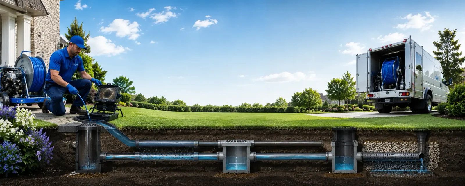 Outdoor drain cleaning information for Aimwell, LA